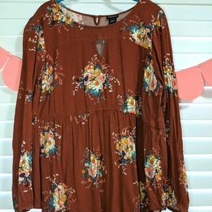 Torrid babydoll blouse